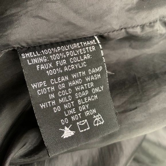 🇺🇸 BEBE faux-leather biker jacket size L/G - Picture 4 of 12